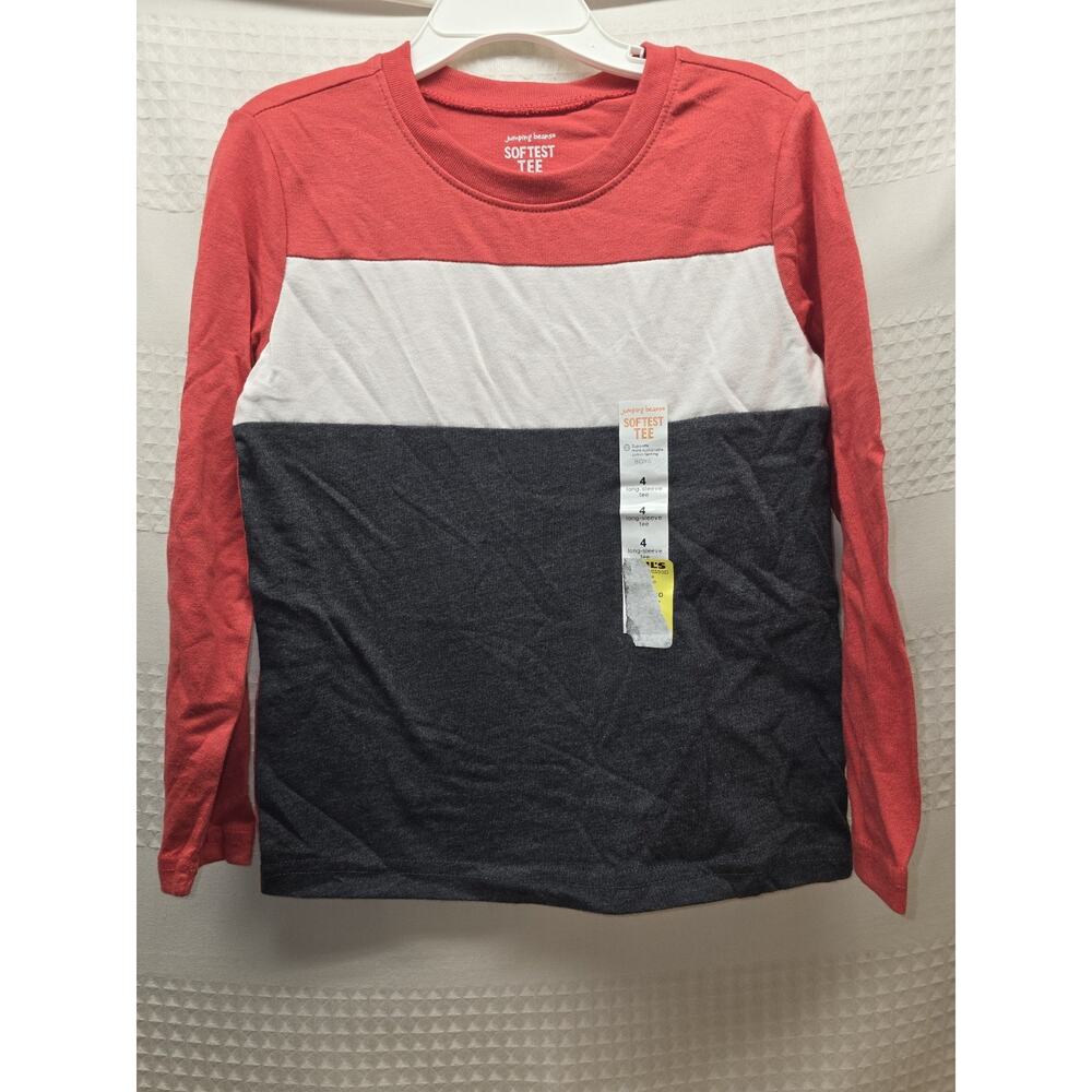 Jumpin Bean Softest Tee Shirt Boys Size 4 Long Sleeve